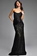 Jovani 43856 Pleated Waist Strapless Lace Corset Dress