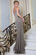Jovani 43921 Plunging Neckline High Slit Strapless Dress