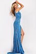 Jovani 43927 Strappy Side One Shoulder Cutout Dress