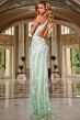 Jovani 43929 Halter Neckline Embellished Cutout Dress