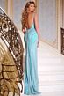 Jovani 43930 Bare Back Center Slit Embellished Dress