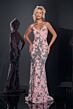 Jovani 44033 Bare Back Beaded Lace Dress