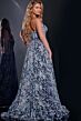 Jovani 44151 Strapless Corset Floral Glitter Dress