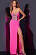 Jovani 44155 Beaded Bows Strapless Sweetheart Dress