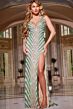 Nude/Green/Silver