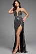 Jovani 44330 Plunging Neckline Strapless Embellished Dress