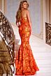 Jovani 44340 Strapless Sweetheart Floral Sequin Dress