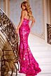 Jovani 44340 Strapless Sweetheart Floral Sequin Dress