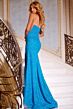 Jovani 44427 Scoop Neckline Strapless Glitter Dress