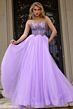 Jovani 44511 Scalloped Waist Beaded Corset Dress