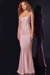 Jovani 44513 Tie Back Halter Strap Cutout Dress