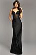Jovani 44538 Sheer Corset Spaghetti Straps Hot Fix Dress