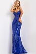Jovani 45901 Illusion Corset Lace-Up Back Embellished Dress