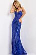 Jovani 45901 Illusion Corset Lace-Up Back Embellished Dress