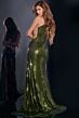 Jovani D5001 Side Tail One Shoulder Cutout Dress