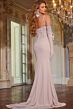 Jovani D5016 Opera Gloves Embellished Corset Dress