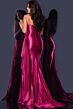 Jovani D5021 Side Tail Strapless Corset Dress