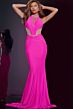 Jovani D5022 Multiple Cutout Choker-Halter Neck Dress