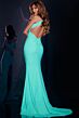 Jovani D5027 Exposed Back Halter Neckline Dress