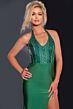 Jovani D5034 Embellished Corset Halter Neck Dress