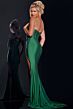 Jovani D5034 Embellished Corset Halter Neck Dress