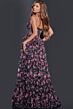 Jovani D5065 Ruffle Skirt Halter Neck Floral Dress
