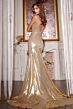 Jovani D5067 Sweetheart Neckline Ruched Metallic Dress