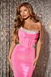 Jovani D5079 Scoop Neckline Strapless Glitter Dress