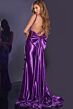 Jovani D5305 Bow Train Backless Corset Dress