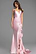 Jovani D5305 Bow Train Backless Corset Dress