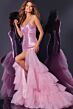 Jovani D5315 Ruffle Skirt Strapless Sweetheart Dress