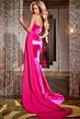 Jovani D5408 Side Tail Strapless Embellished Dress