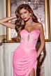 Jovani D5411 Strapless Sweetheart Neckline Hot Fix Dress