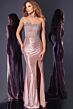 Jovani D5504 Embellished Corset Strapless Dress