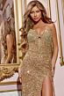 Jovani D5600 Strapless Sweetheart Neckline Embellished Dress