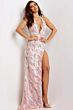 Jovani D5707 Plunging Neckline High Slit Dress
