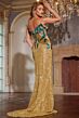 Jovani D5723 Strapless Two-Tone Sequin Dress