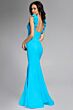 Jovani D5810 3D Floral Straps V-Neck Corset Dress