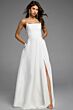 Jovani D5822 Draped Top Slit Skirt Strapless Dress