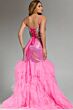 Jovani D5914 Beaded Bodice Ruffled Trumpet Dress