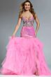 Jovani D5914 Beaded Bodice Ruffled Trumpet Dress
