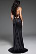 Jovani D6025 Embellished Bodice Strapless Lace-Up Dress