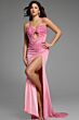 Jovani D6025 Embellished Bodice Strapless Lace-Up Dress