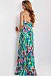 Jovani 42558 Pleated Sweetheart Neckline Mid-Rise Back Dress