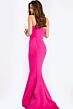 Jovani 43003 Brush Train Strapless Dress