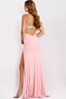 Jovani 43010 Slit Skirt Beaded Peek-A-Boo Sweetheart Neckline Dress