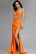 Jovani 43018 Choker-Halter Neckline Embellished Choker Dress
