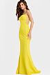 Jovani 43404 Straight Neckline Crisscross Side Dress