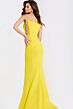 Jovani 43404 Straight Neckline Crisscross Side Dress