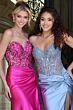 Jovani 43417 High Slit Sweetheart Neckline Strapless Dress
